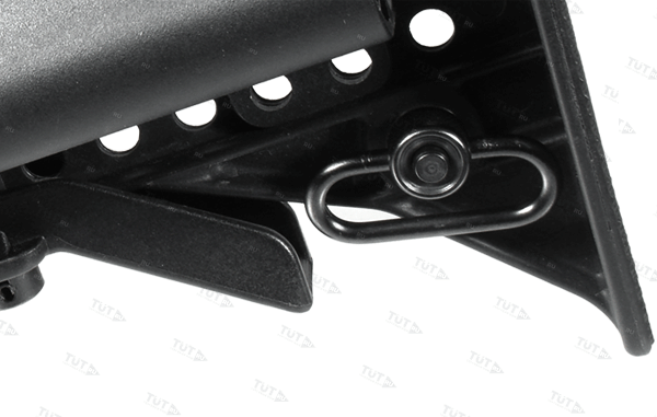 Антабка UTG цанговая QD-быстросъемная, под карабины и ремень 3см., сталь, черный, 17гр.