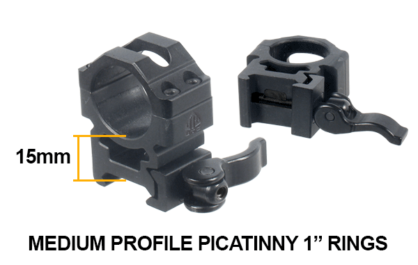 Оптический прицел Leapers Bug Buster 4x32, 25.4мм, AO, MilDot, подсв., кольца на Weaver/Picatinny (S