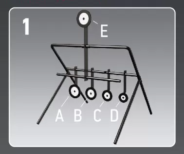 Минитир STALKER Круги, 5 медальонов