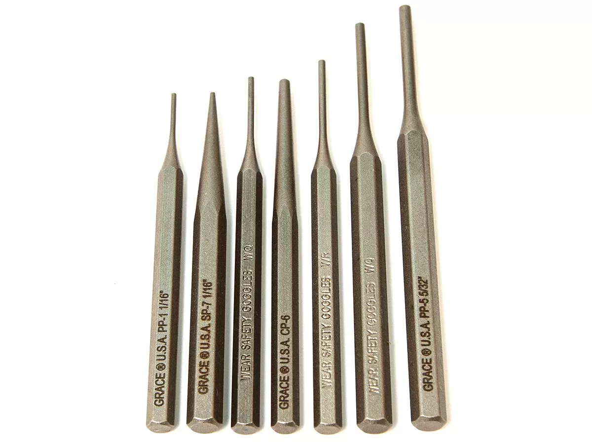 Выколотки Grace USA + конус, комплект 7 шт.