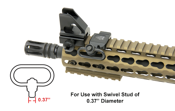 Адаптер UTG для QD-антабок Ø9.3мм. на Weaver/Picatinny, наклон 45°, алюминий, черный, 14гр..