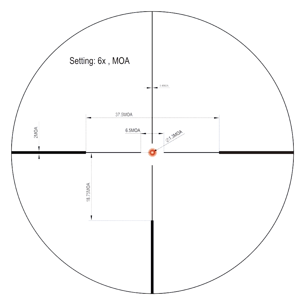 Оптический прицел Vector Optics 30 мм SFP Continental X6 1-6X24 Fiber
