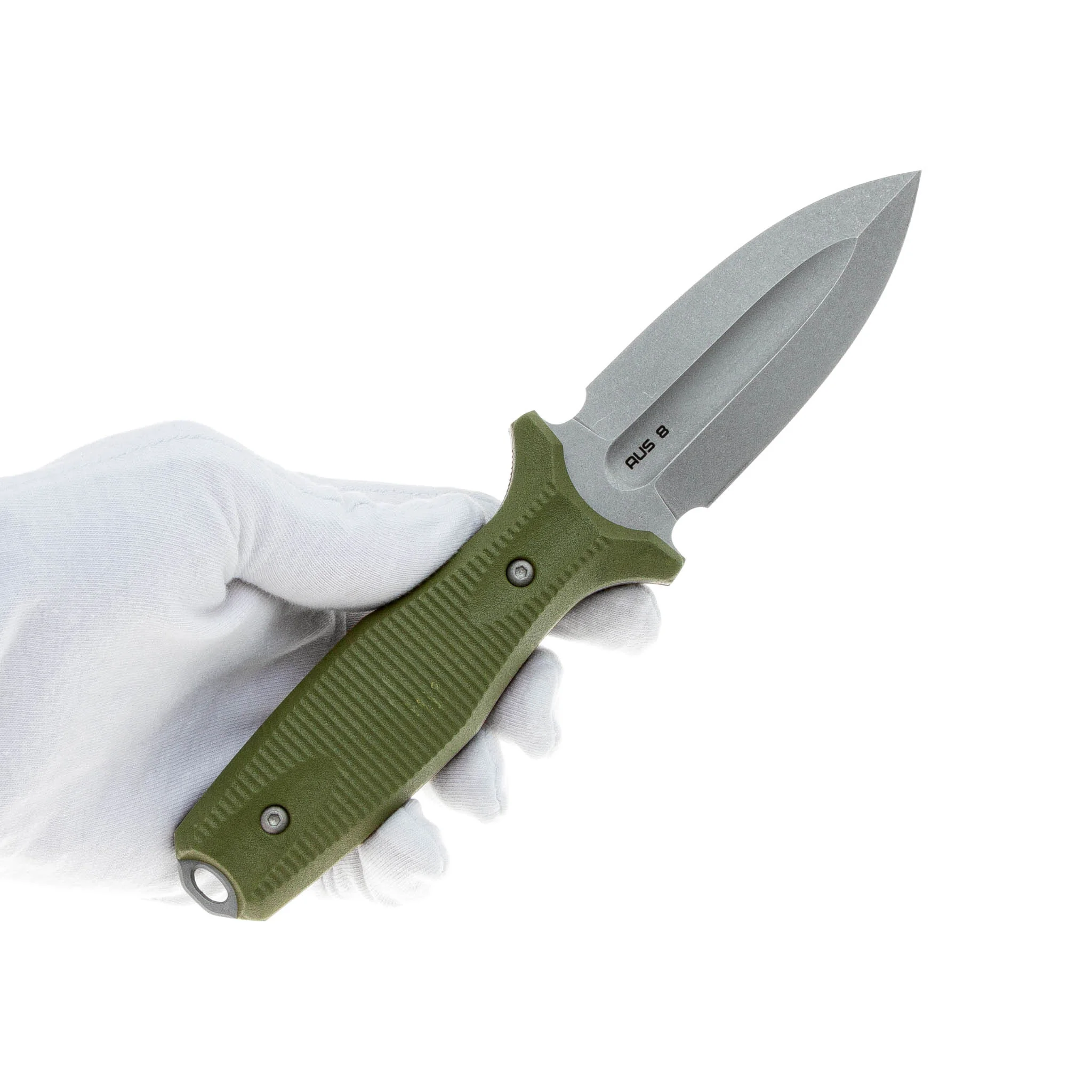 Нож NC Custom Grave 2.0 (AUS-8 Stonewash, Elastron Olive)