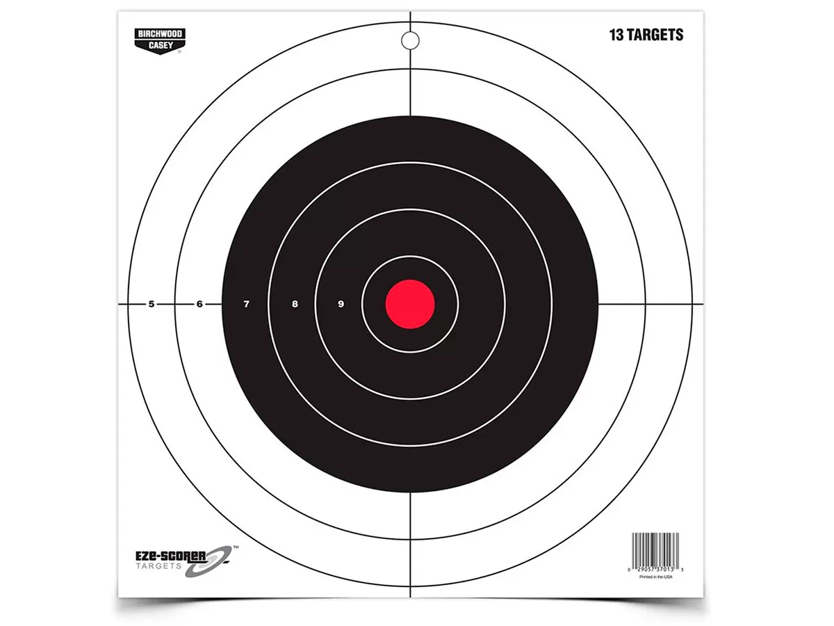 Мишень бумажная Birchwood Eze-Scorer Bulls-eye 12in 13шт.