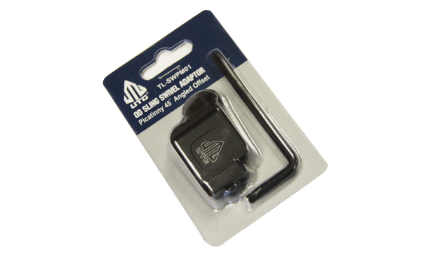 Адаптер UTG для QD-антабок Ø9.3мм. на Weaver/Picatinny, наклон 45°, алюминий, черный, 14гр..