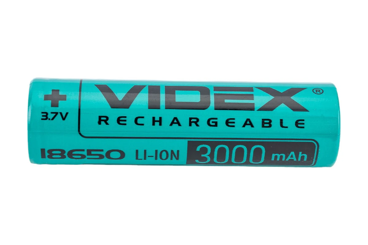 Аккумулятор VIDEX 18650 3000mAh bulk50 без защиты