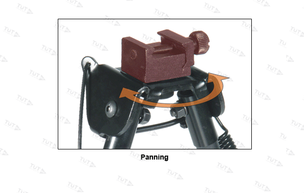 Сошки UTG для установки на оружие на антабку и Picatinny, регулируемые, высота 15 - 20 см.