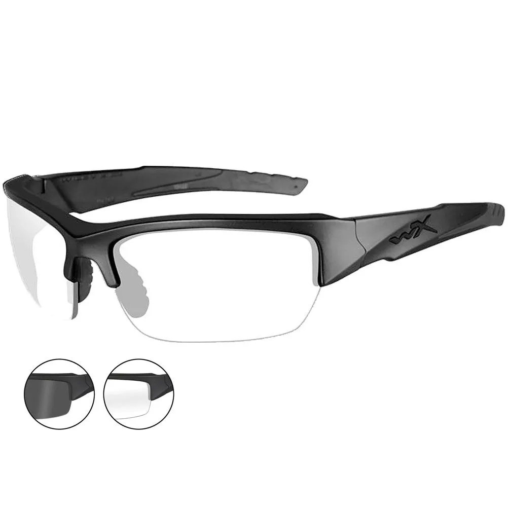 Очки защитные Wiley X WX Valor (Frame: Matte Black, Lens: Grey+Clear) CHVAL07