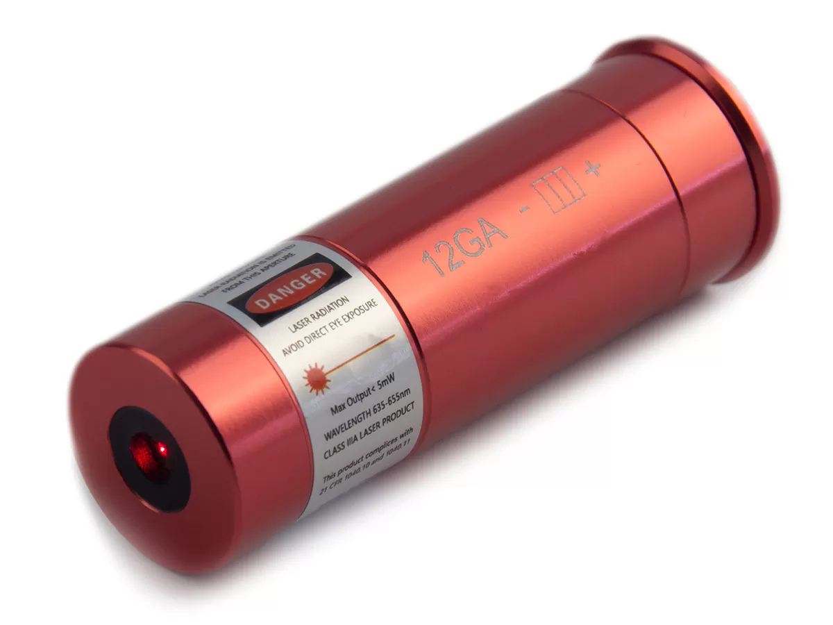 Лазерный патрон ShotTime ColdShot 12х60, кнопка вкл/выкл, красный