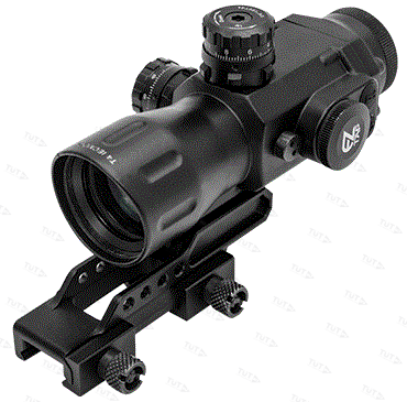 Оптический прицел Leapers Prism T4 CQB 4x32, 34мм, Circle Dot, подсв., кронштейн на Weaver (SCP-T4IE