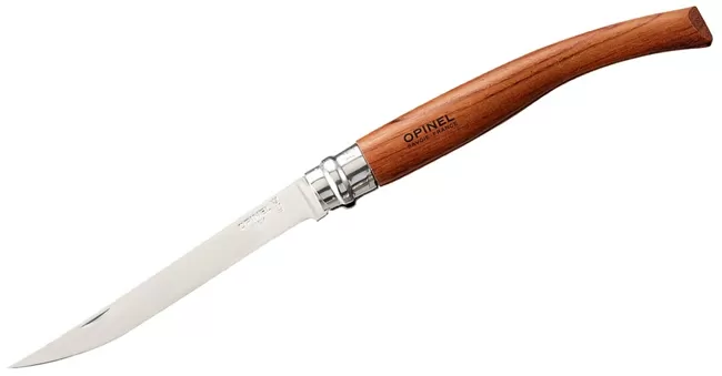 Нож складной Opinel Padouk Effile 10, филейный, нержавеющая сталь, падук