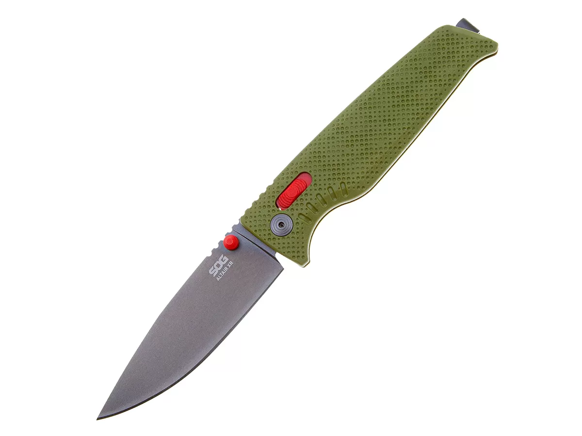 Нож складной SOG Altair XR Field Green, сталь Cryo 154CM, рукоять GRN