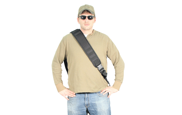 Чехол-рюкзак Leapers UTG на одно плечо, серый/черный