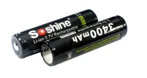 Аккумулятор Li-Ion Soshine 18650P 3,7 V - 3400 mAh 3.4/Li18650 перезаряжаемый (с защитой)