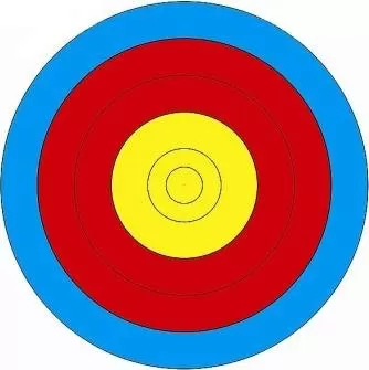 Мишень лучная 40 см - 5 колец.