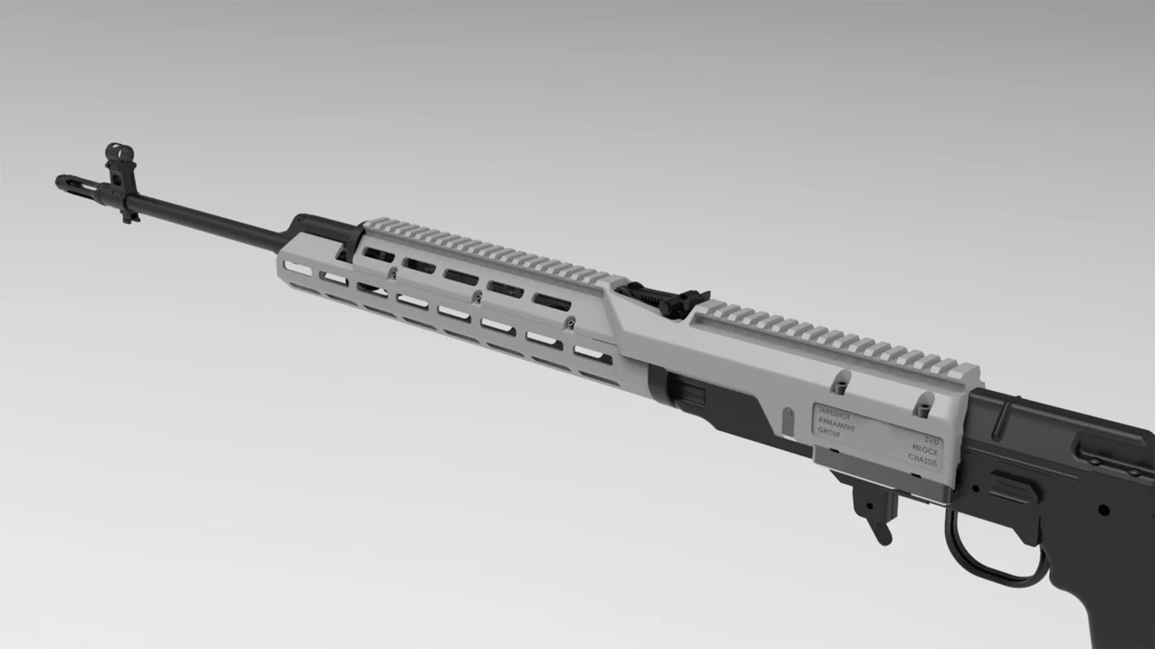 Комплект вывешенного цевья Arms RTG "СВД/Тигр"